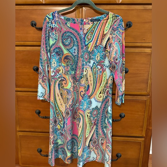 Tommy Hilfiger Colorful Paisley Midi Dress - Picture 1 of 2
